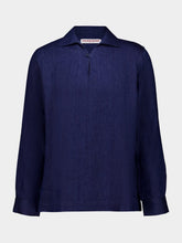 Orlebar Brown Night Iris Vincent Linen Shirt
