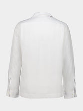 Orlebar Brown White Vincent Linen Overhead Shirt