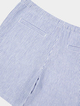 Orlebar Brown Bergamo Blue Stripe Alex Hemp Shorts
