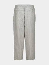 Orlebar Brown Elephant Grey Seersucker Stripe Trousers