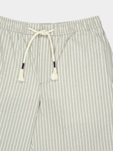 Orlebar Brown Elephant Grey Seersucker Stripe Trousers