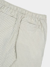 Orlebar Brown Elephant Grey Seersucker Stripe Trousers