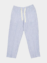 Orlebar Brown Bergamo Blue Stripe Alex Hemp Trousers