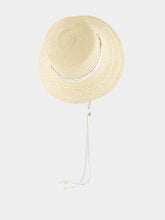 Texturized Straw Lampshade Hat with Leather Band | PDP - Fashion Clinic