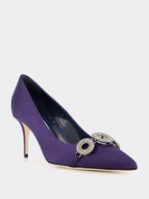 Manolo Blahnik Blue Satin Isteralo 70mm Heels