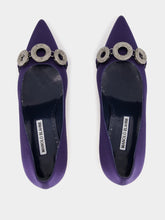 Manolo Blahnik Blue Satin Isteralo 70mm Heels