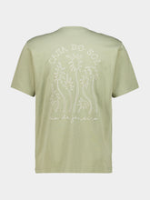 Frescobol Carioca Palm Green Embroidered Cotton T-Shirt