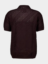 Frescobol Carioca Cacao Brown Pinto Crochet Cardigan