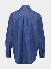 Zimmermann Railway Blue Ascension Oversized Denim Shirt