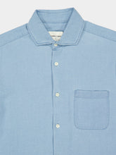 Frescobol Carioca Light Denim Blue Emilio Cotton Shirt