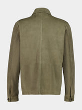 Frescobol Carioca Ash Green Ravi Suede Jacket