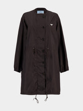 Prada Brown Re-Nylon Buttoned Raincoat