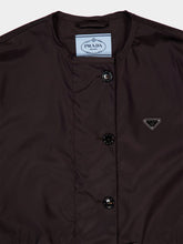 Prada Brown Re-Nylon Buttoned Raincoat