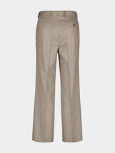 Frescobol Carioca Light Mocha Affonso Linen-Wool Trousers