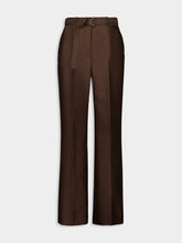 Zimmermann Espresso Straight-Fit Illuminate Wool Trousers