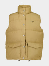 Prada Sughero Buttoned Sleeveless Cotton Jacket