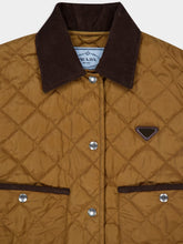 Prada Cork Brown Quilted Re-Nylon Jacket