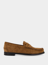 Prada Cocoa Brown Suede Penny Loafers