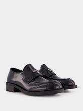 Prada Leather Loafers with Rubber Sole