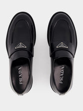 Prada Leather Loafers with Rubber Sole