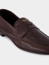 Prada Dark Brown Leather Loafers