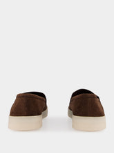 Prada Brown Suede Penny Loafers