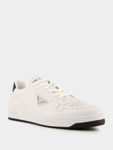 Prada White and Black Downtown Leather Sneakers