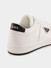 Prada White and Black Downtown Leather Sneakers