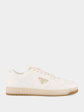 Prada Ivory Downtown Nappa Leather Sneakers