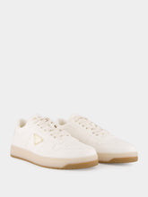 Prada Ivory Downtown Nappa Leather Sneakers