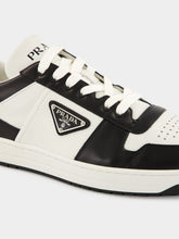 Prada White and Black Downtown Sneakers