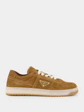 Prada Brown Downtown Delavé Suede Sneakers
