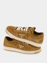 Prada Brown Downtown Delavé Suede Sneakers