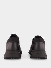 Prada Black Leather & Nylon High-Top Sneakers