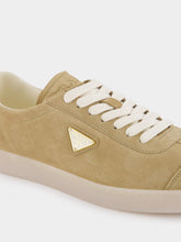 Prada Beige Leather Sneakers