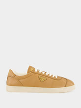 Prada Caramel Low-Top Leather Sneakers