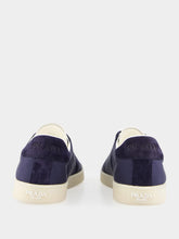 Prada Navy Fabric and Suede Sneakers