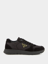 Prada Black Prax 2.0 Re-Nylon Suede Sneakers