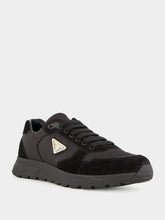 Prada Black Prax 2.0 Re-Nylon Suede Sneakers