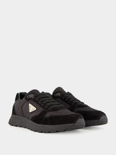 Prada Black Prax 2.0 Re-Nylon Suede Sneakers