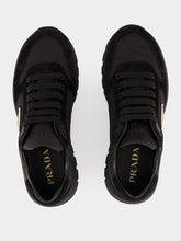 Prada Black Prax 2.0 Re-Nylon Suede Sneakers