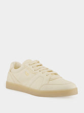 Prada Ivory Leather Low Sneakers