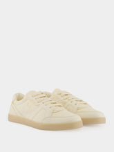 Prada Ivory Leather Low Sneakers