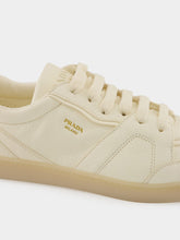 Prada Ivory Leather Low Sneakers