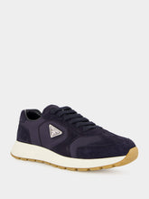 Prada Blue Prax Suede and Re-Nylon Sneakers