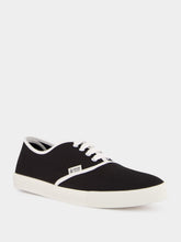 Prada Black Drill Fabric Low-Top Sneakers
