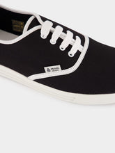 Prada Black Drill Fabric Low-Top Sneakers