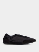 Prada Black Leather Lace-Up Sneakers
