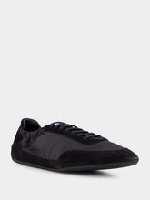 Prada Black Leather Lace-Up Sneakers