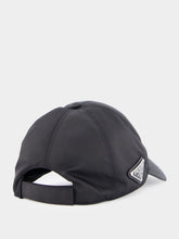 Prada Enameled Triangle Cap
